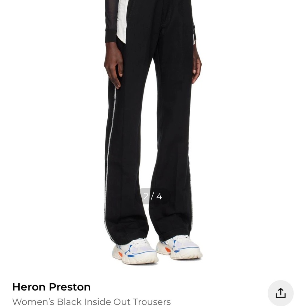 Heron Preston Black and White Trousers